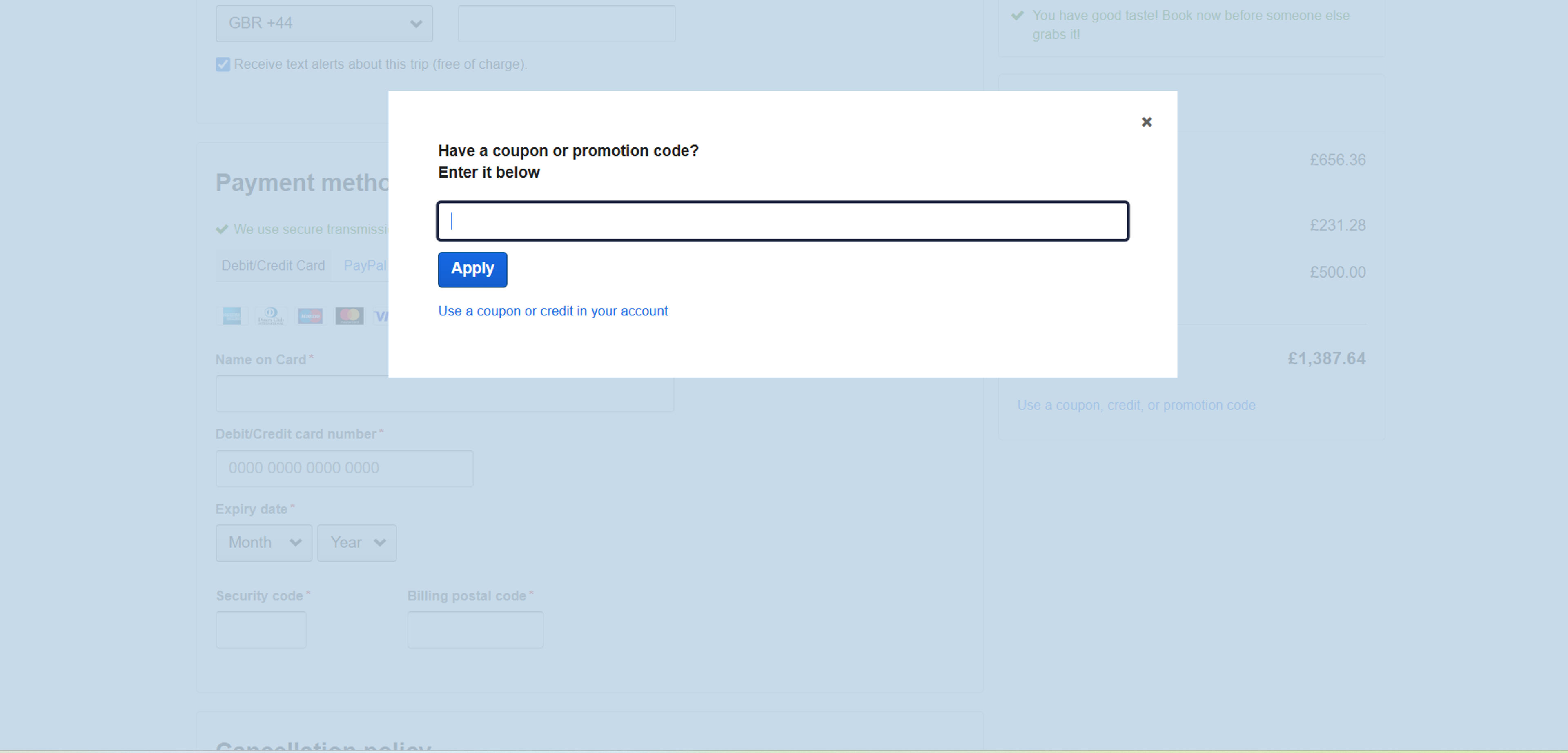 How to use coupon for Expedia