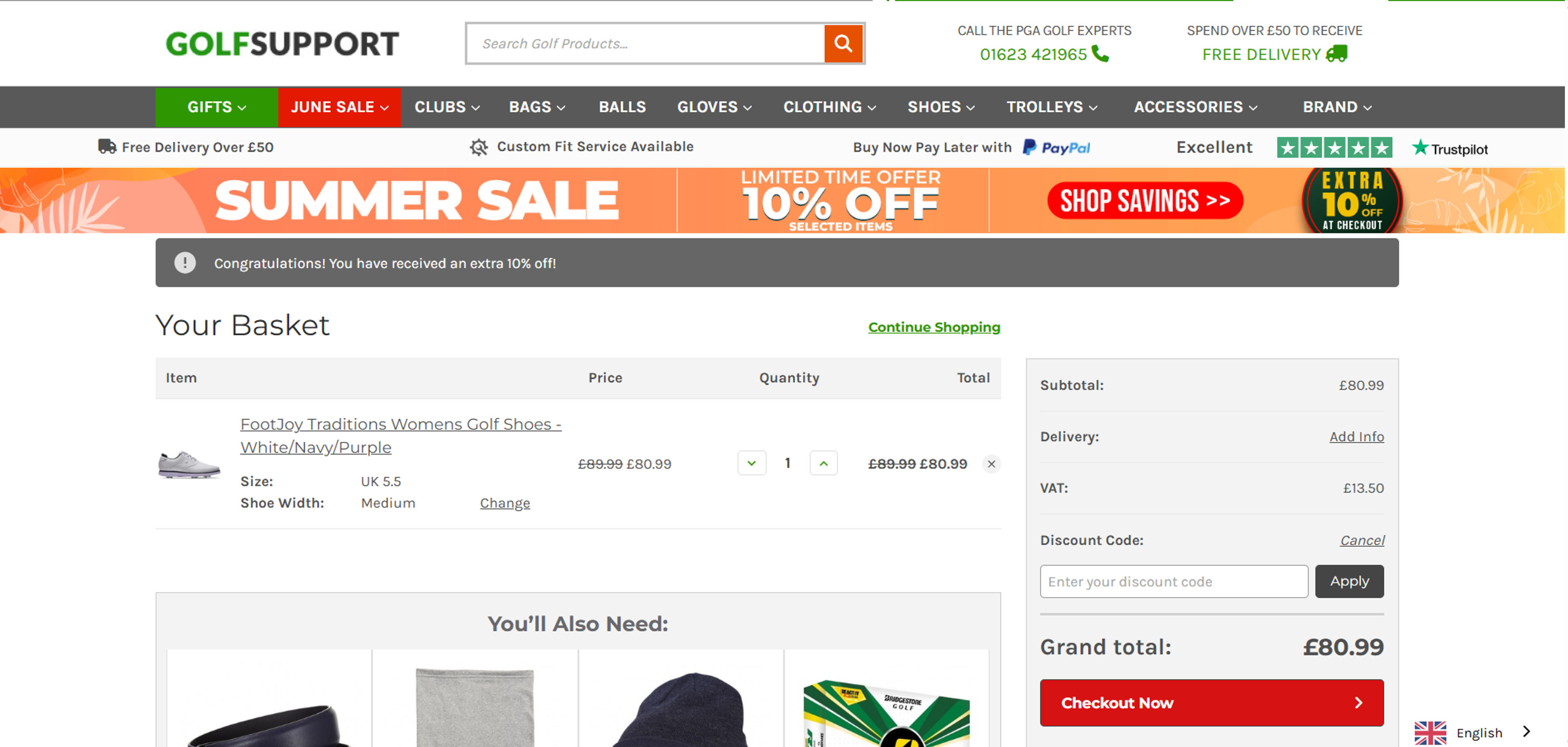 How to use coupon for Golf Support