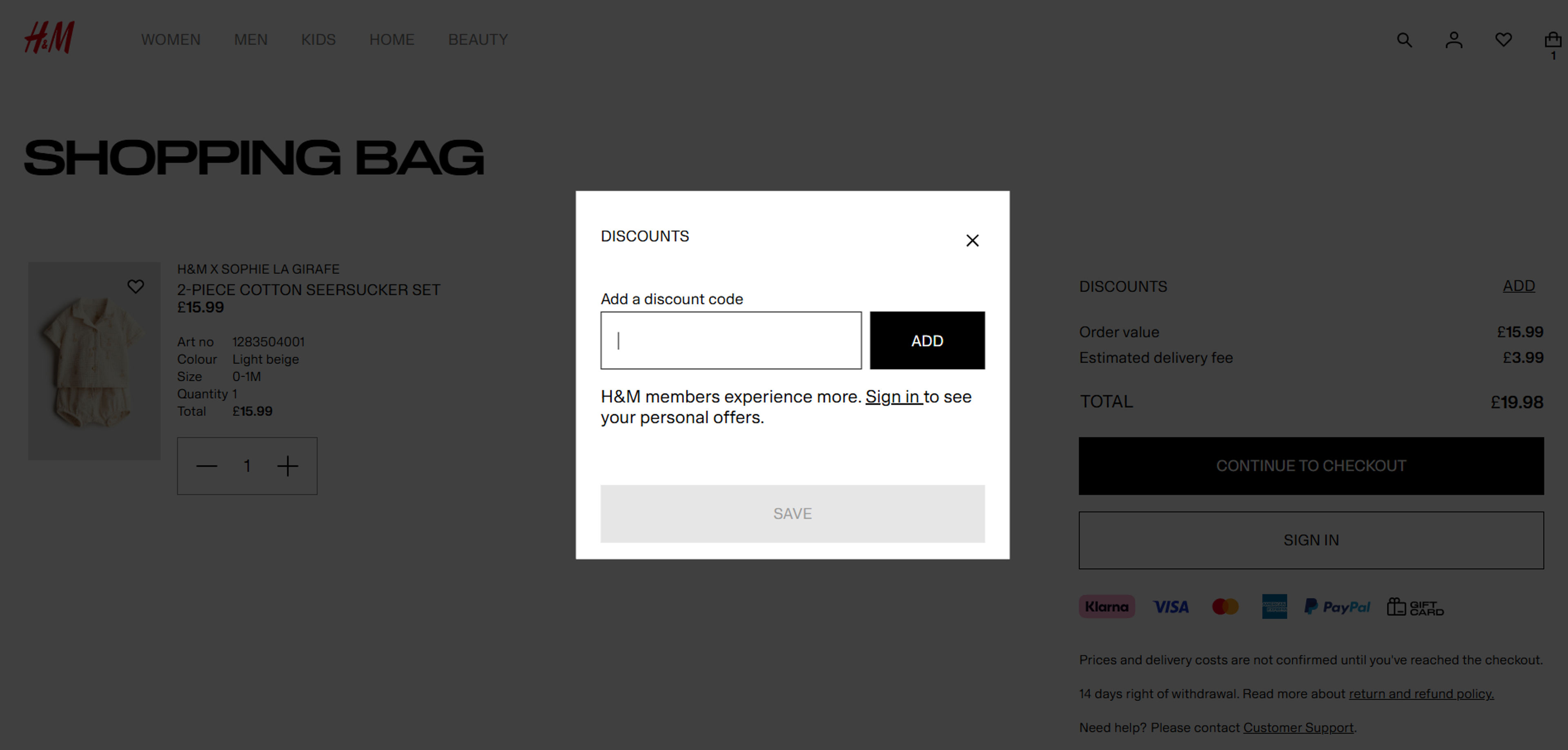 How to use coupon for H&M 
