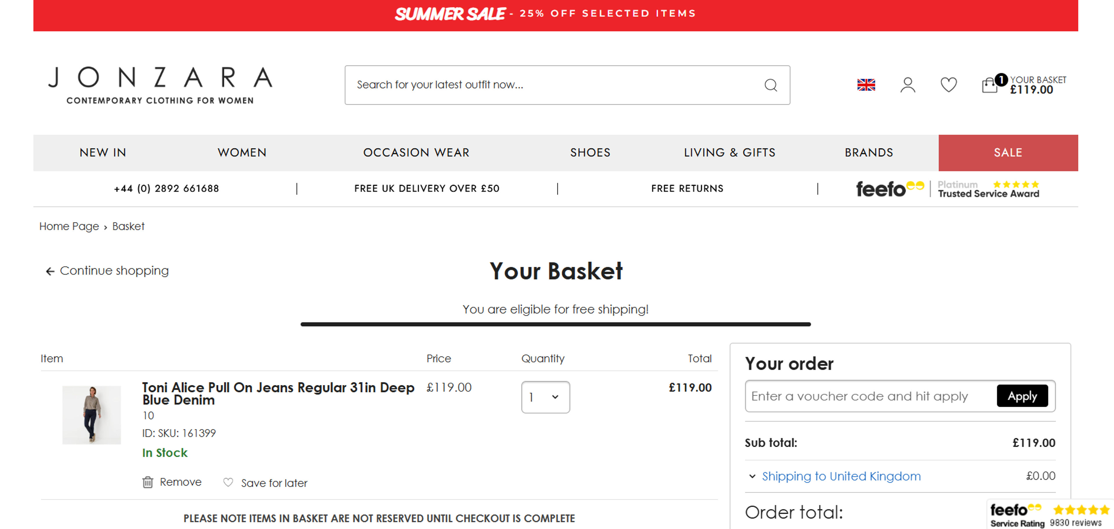 How to use coupon for Jonzara