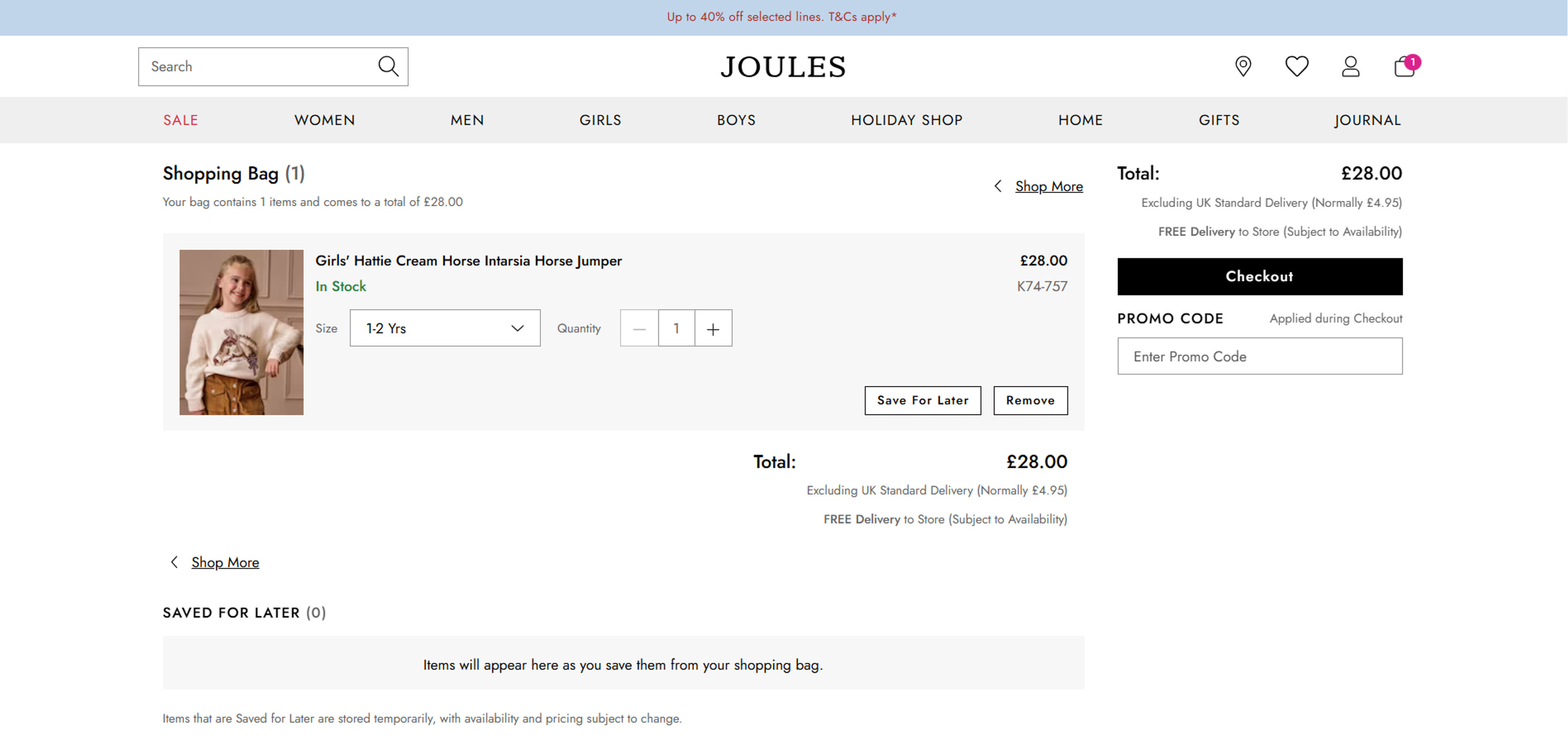 How to use coupon for Joules clothing