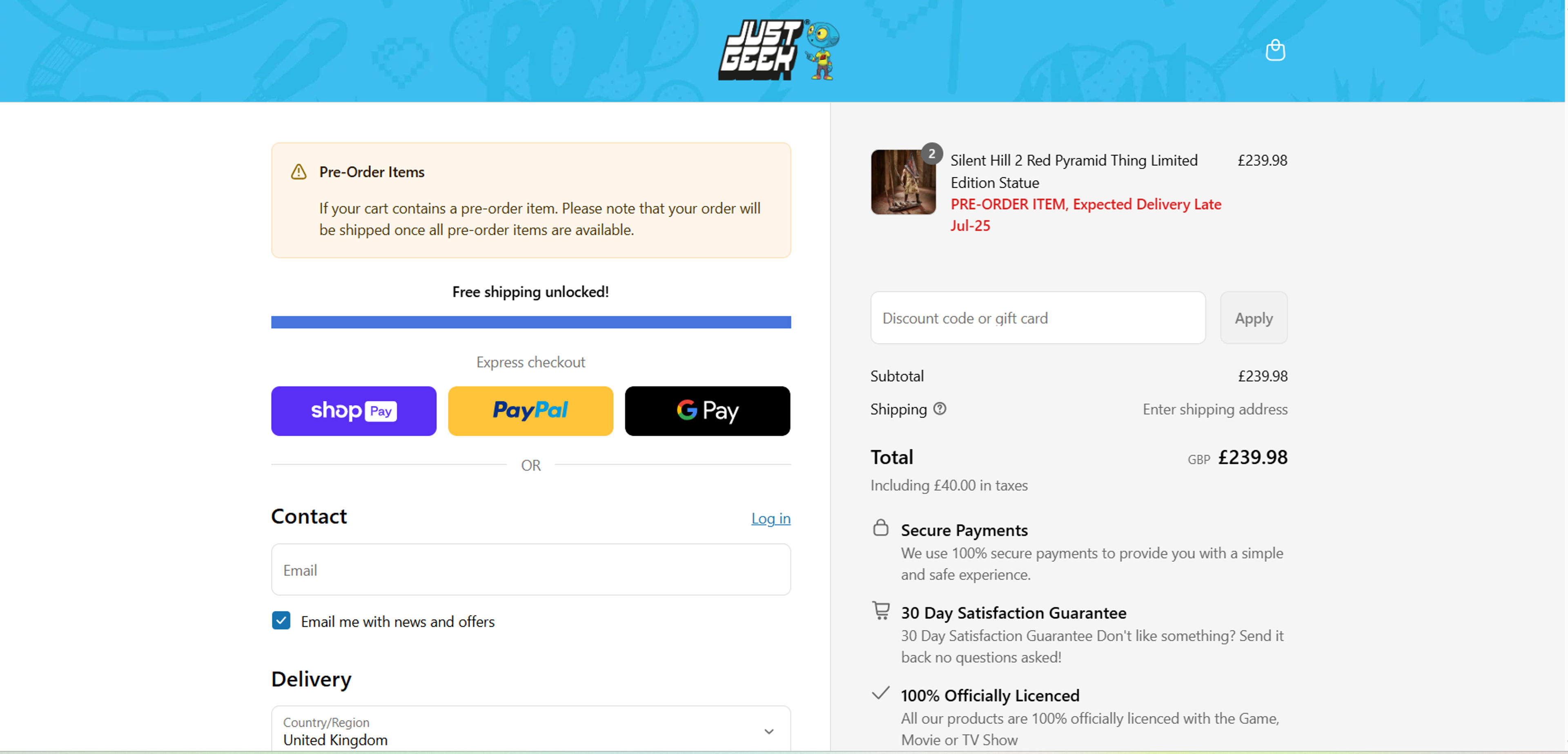 How to use coupon for Just Geek