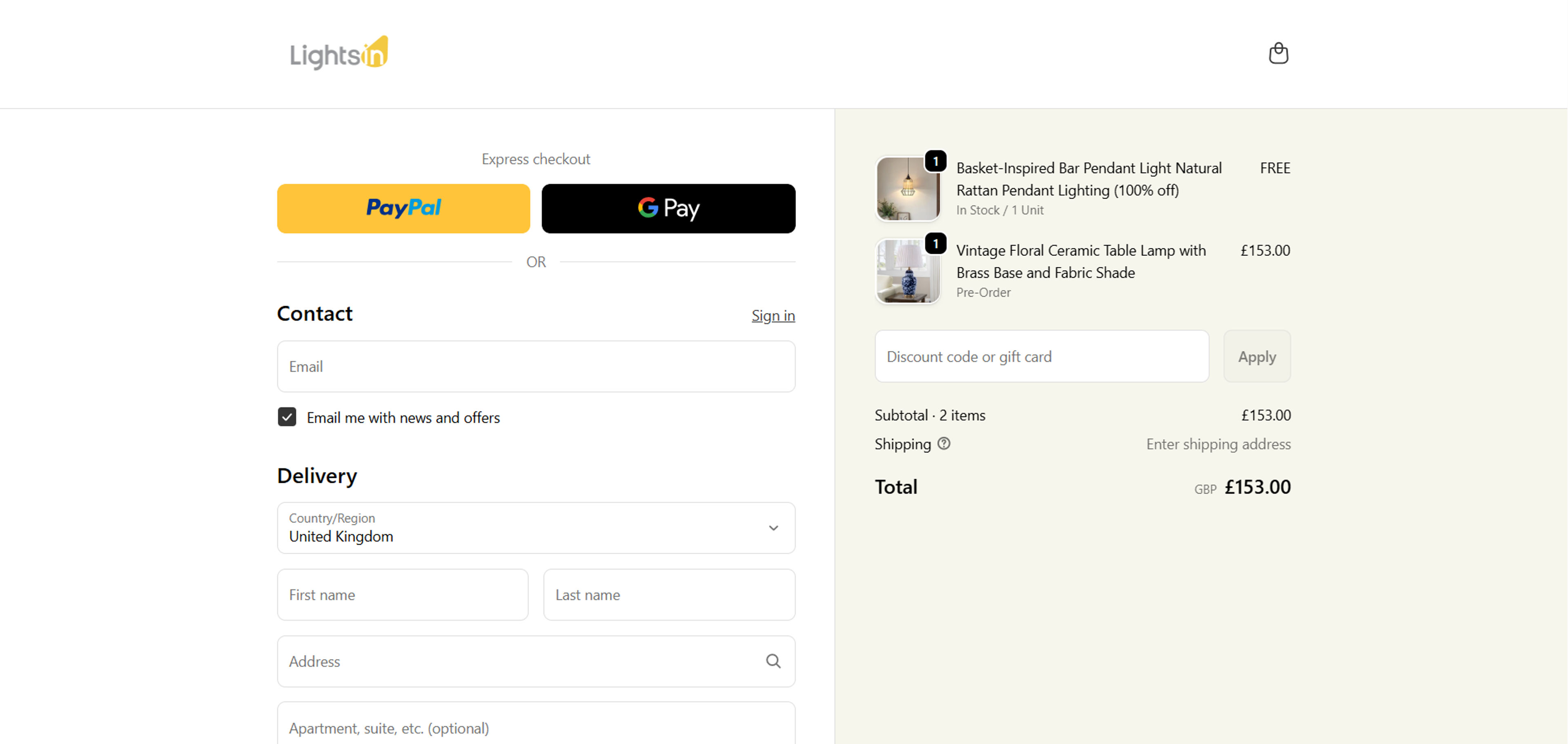 How to use coupon for  Lightsin
