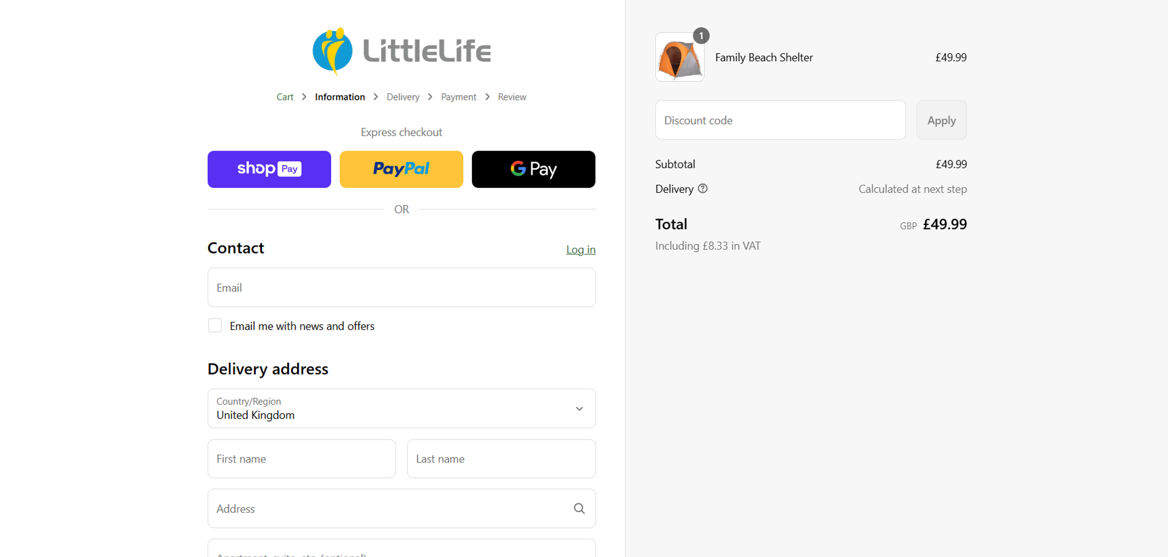 How to use coupon for Littlelife