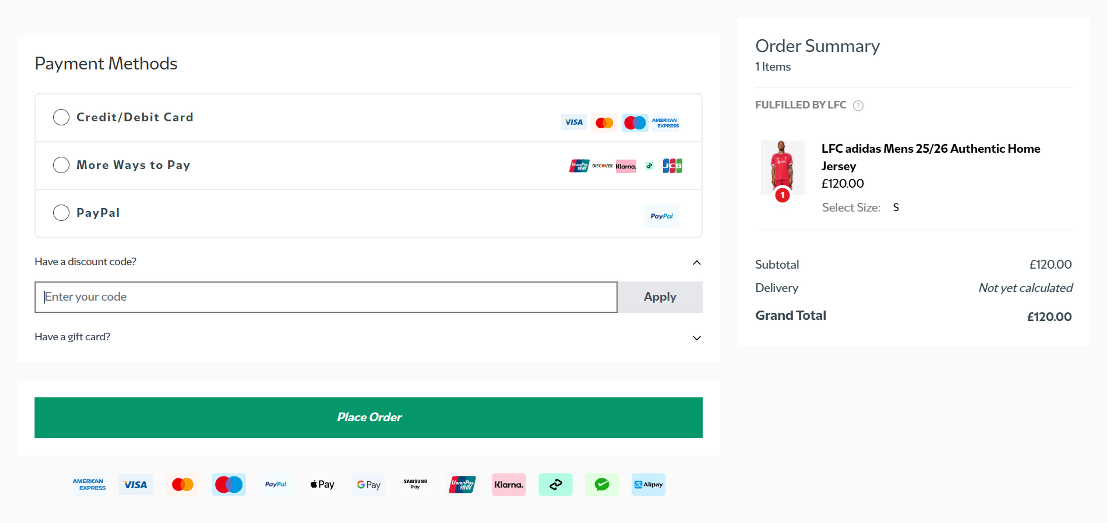 How to use coupon for Liverpool FC
