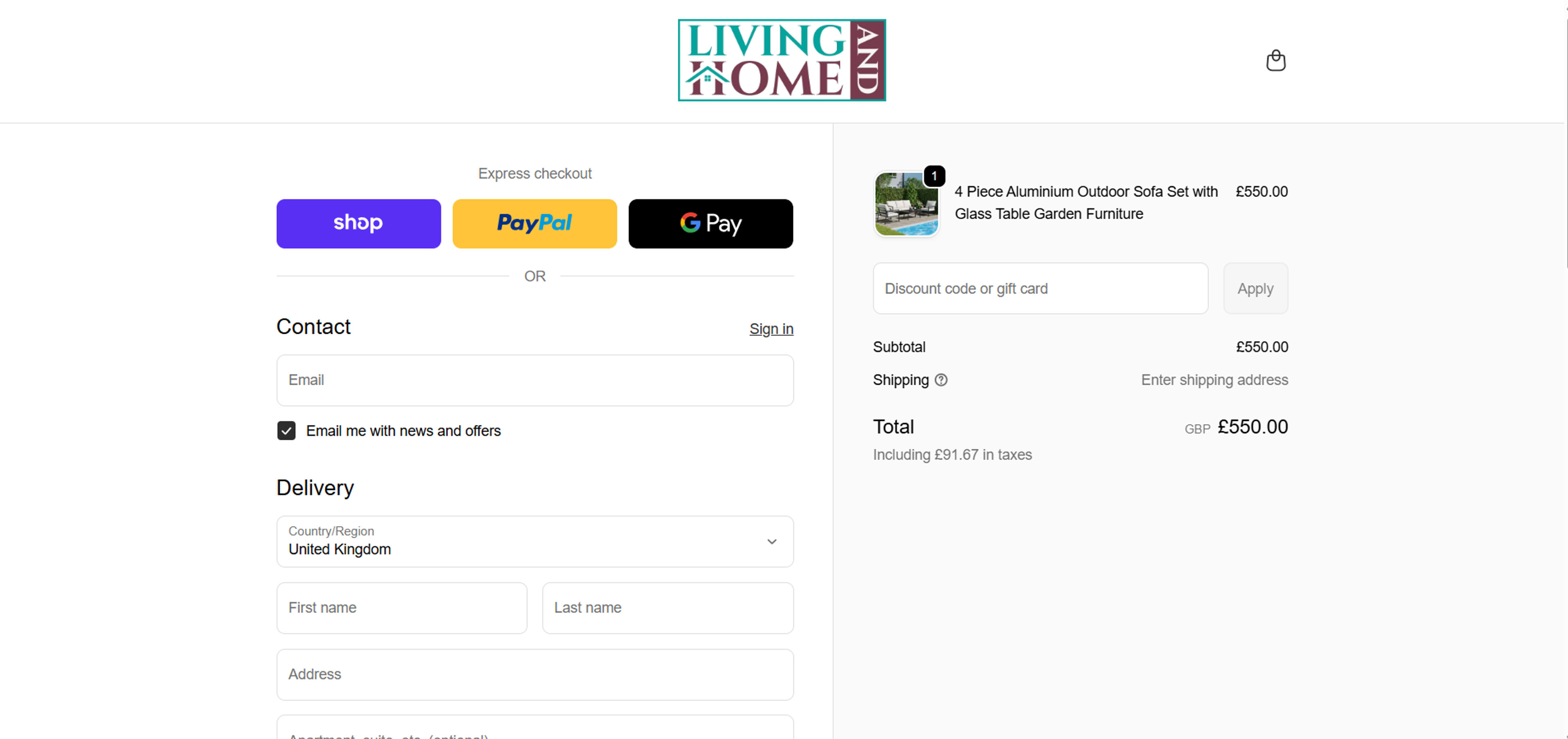 How to use coupon for  Living and Home