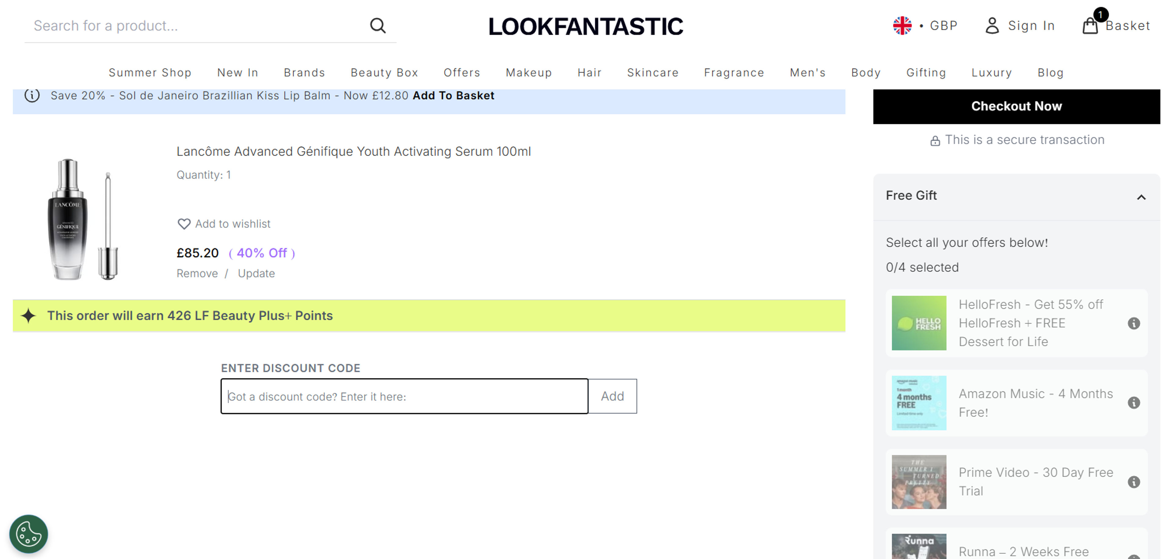 How to use coupon for Look Fantastic