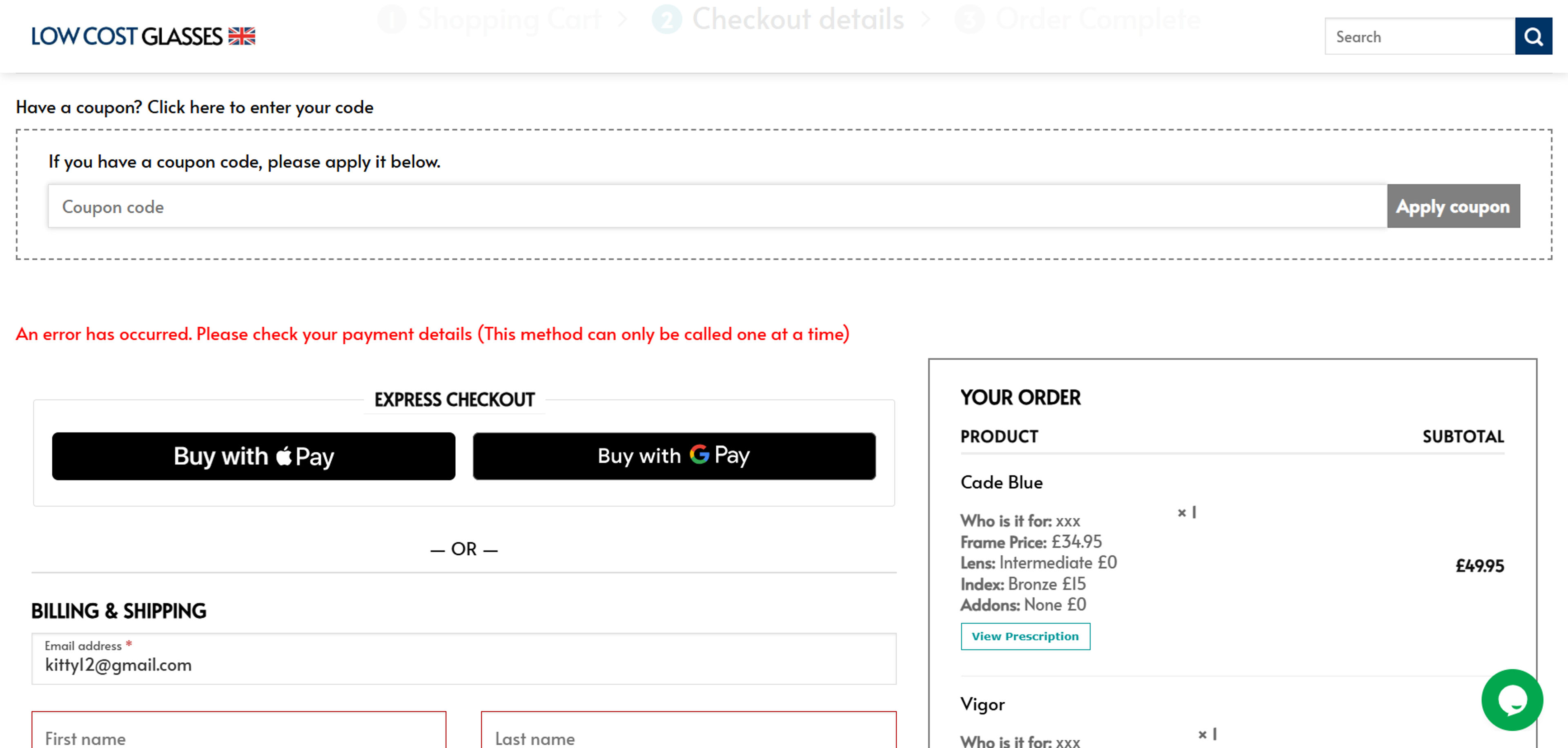 How to use coupon for Low Cost Glasses