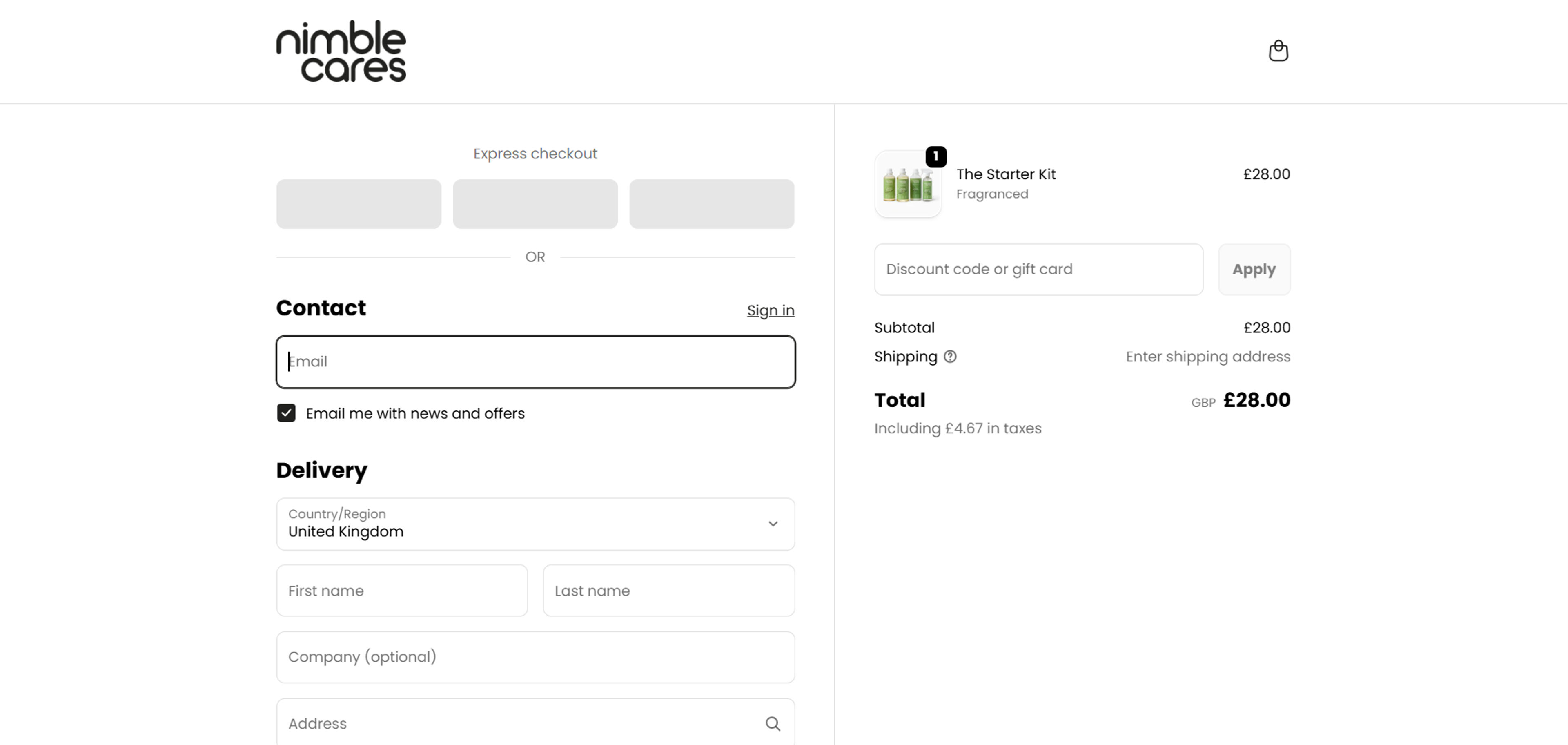 How to use coupon for  Nimble Cares