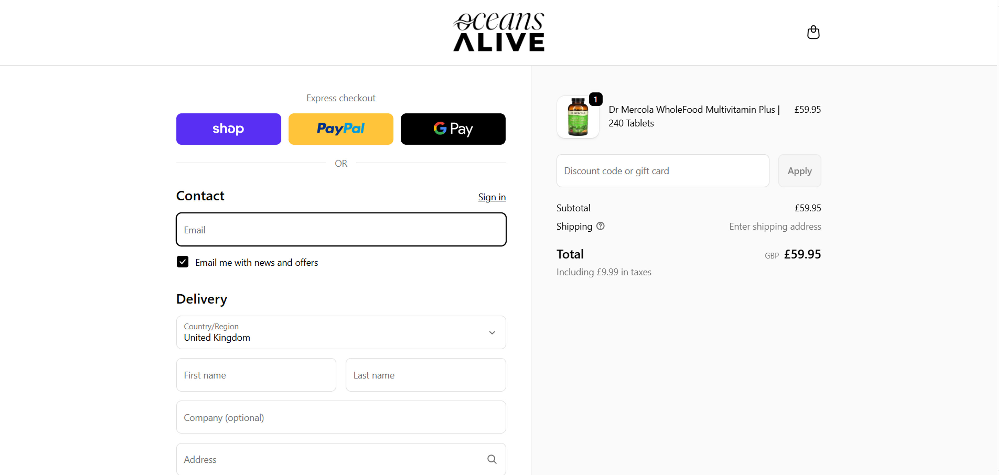 How to use coupon for  Oceans Alive